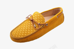 羊皮休闲鞋马利黄色皮带装饰男鞋WEILON54高清图片