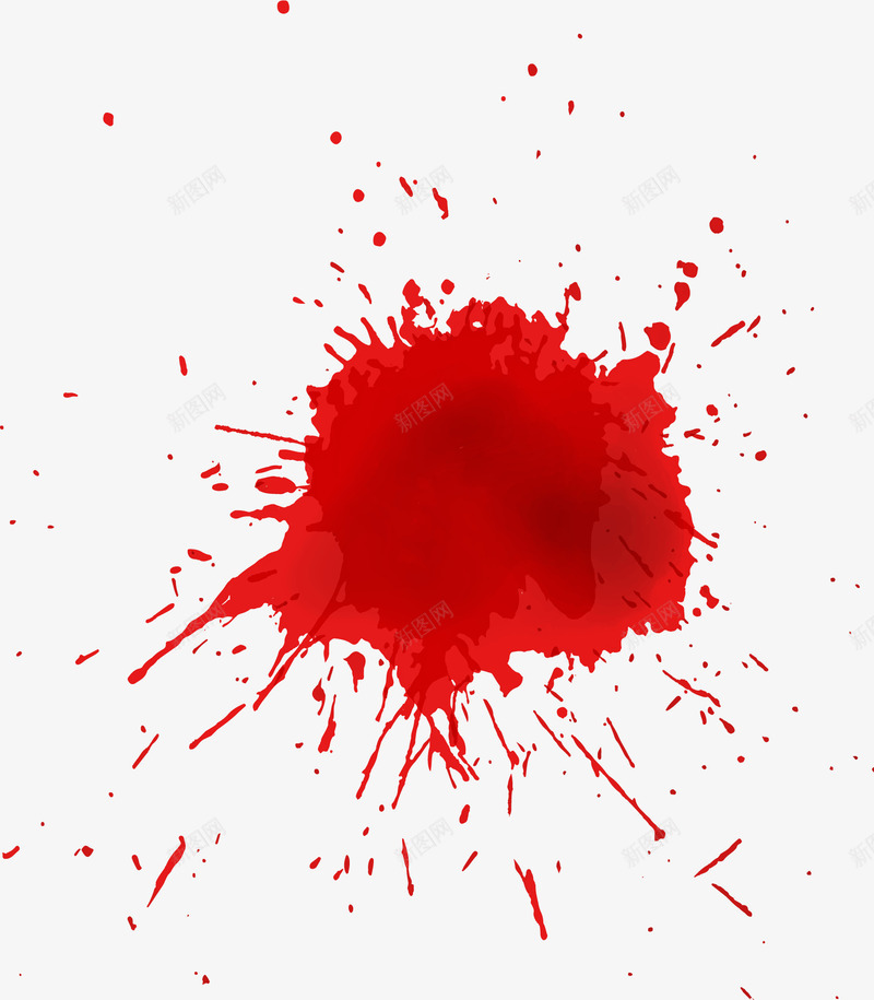 喷洒而出的血液png免抠素材_新图网 https://ixintu.com 喷溅 液体 溅血 红色 血液 血迹