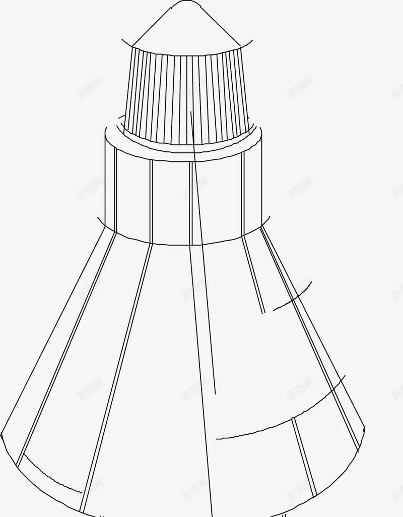 创意火箭头部图标png_新图网 https://ixintu.com 卫星 发射舱 火箭