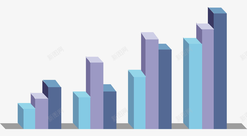 矩形数据图表统计矢量图ai免抠素材_新图网 https://ixintu.com PPT 图表统计 数据统计 矩形数据 统计图表 矢量图