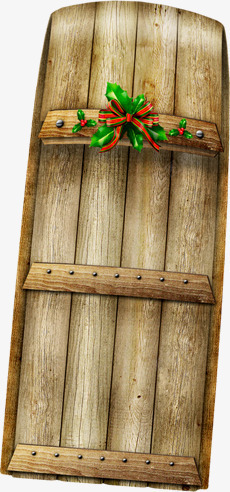 圣诞扁平风格创意合成木板素材