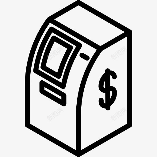 ATM图标png_新图网 https://ixintu.com 信用卡 商业票据 现金 钱 银行