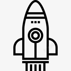 太空船发射火箭图标高清图片