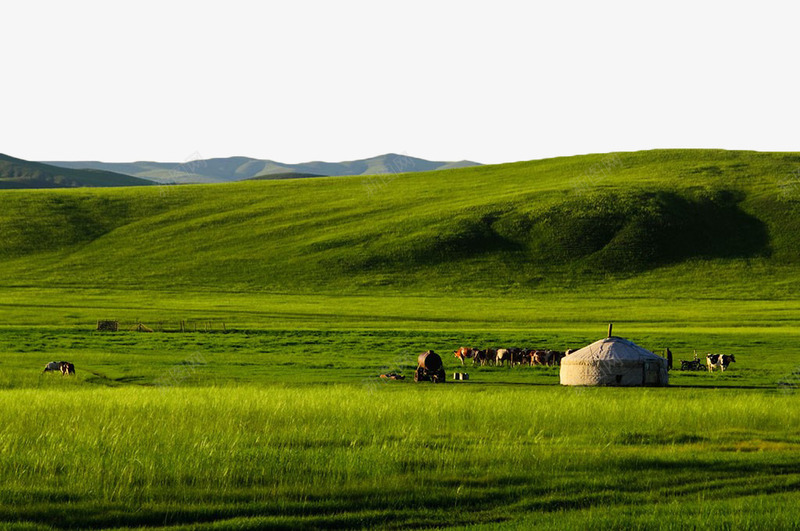 草原蒙古包png免抠素材_新图网 https://ixintu.com 山坡 绿色 绿色小山坡 草原 蒙古 蒙古包 蒙古草原