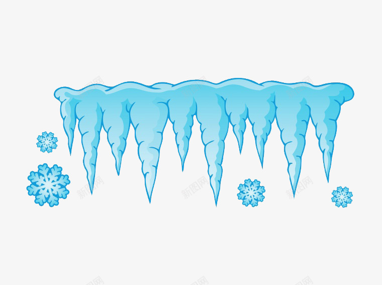 蓝色冰柱png免抠素材_新图网 https://ixintu.com 冬天 冬季 冰柱 冰锥 卡通冰柱 卡通冰锥 寒冬