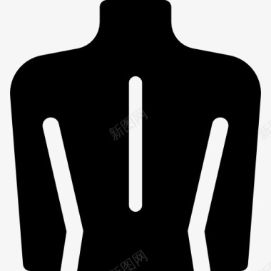 人体背部图标图标