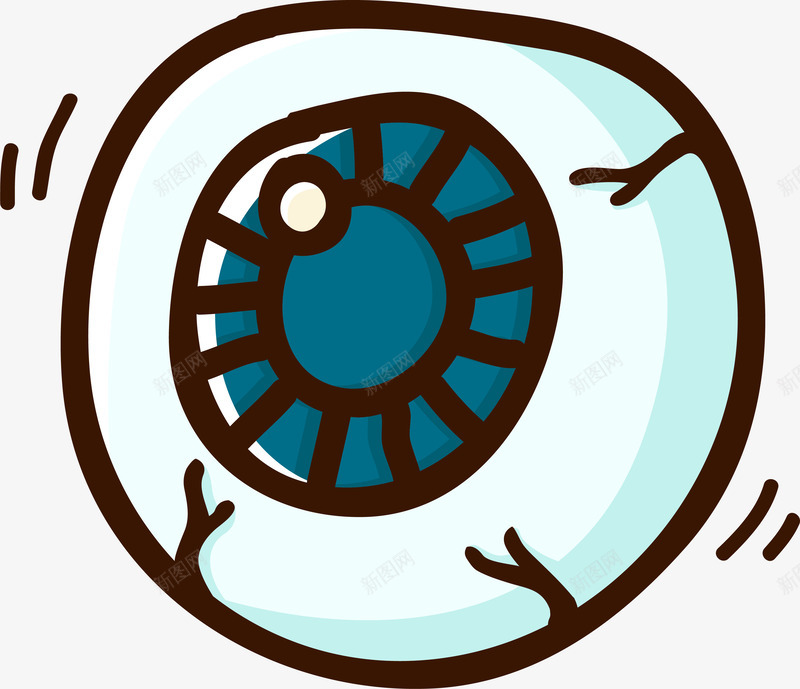 手绘涂鸦餍足png免抠素材_新图网 https://ixintu.com 万圣节 卡通 手绘涂鸦 眼珠 眼球 矢量图案