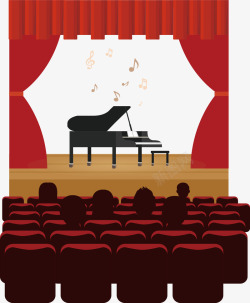 音乐会现场钢琴演奏会现场高清图片