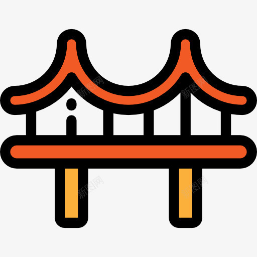 金门大桥图标png_新图网 https://ixintu.com 地标 纪念碑 美国 美国工程 金门大桥