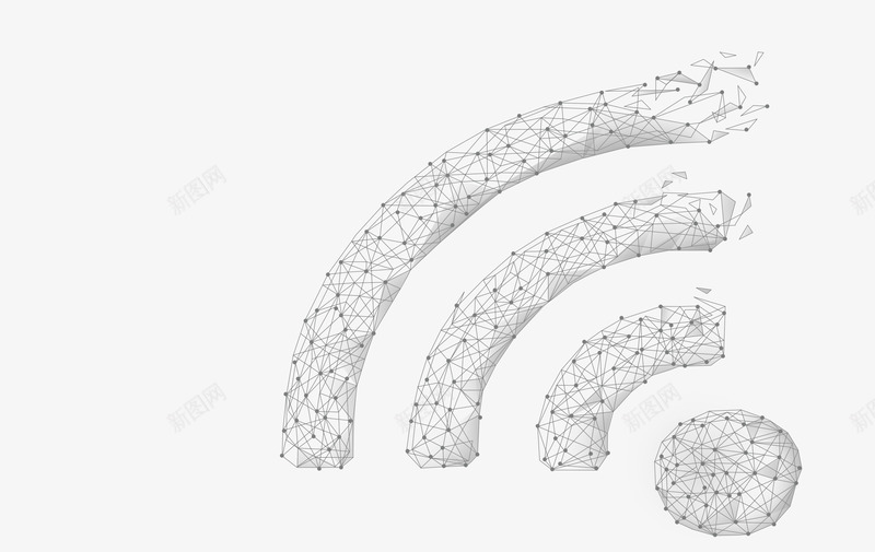 热点高科技点线面线条psd免抠素材_新图网 https://ixintu.com WiFi 前沿 数字 智能 点线面 热点 科学 科技 科技点线几何 移动信号 线条 细线