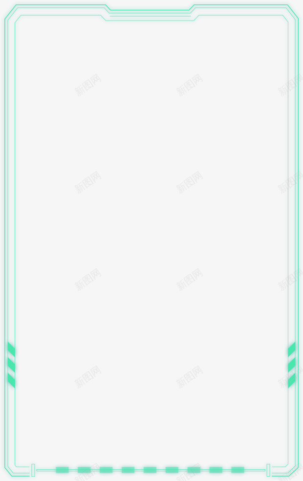 科技边框png免抠素材_新图网 https://ixintu.com 现代科技边框 缃戦锛岃竟妗嗭紝绉戞妧