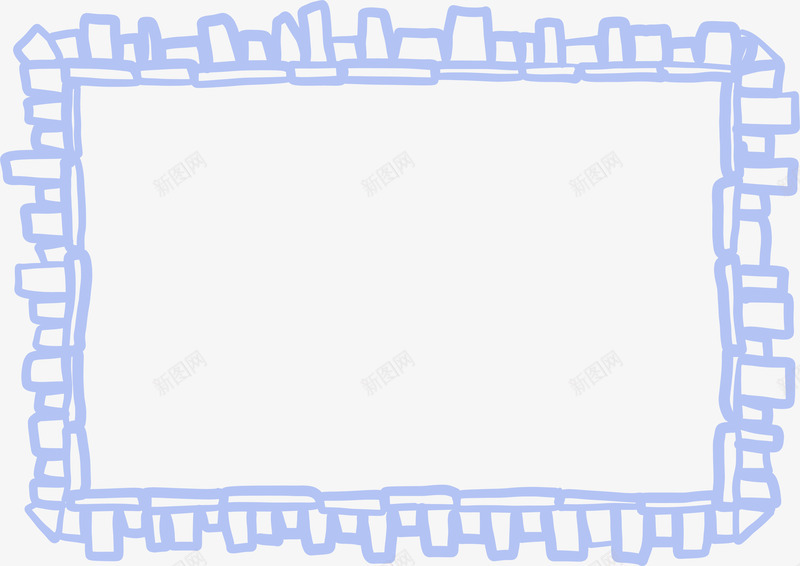 方形涂鸦边框矢量图eps免抠素材_新图网 https://ixintu.com 信件边框 手绘边框 涂鸦边框 花纹边框 矢量图