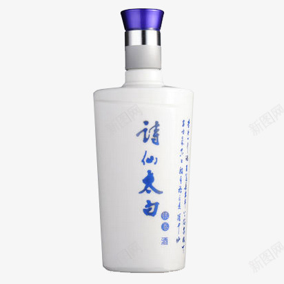 诗仙太白银卷酒png免抠素材_新图网 https://ixintu.com 产品实物 国产白酒 白酒 诗仙太白 银卷