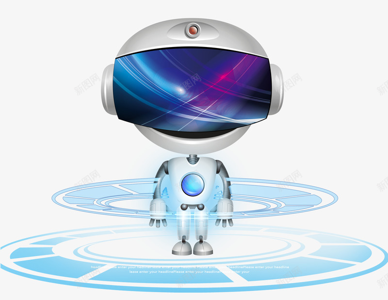 科幻蓝色机器人psd免抠素材_新图网 https://ixintu.com 人物 机器 机器人 科幻 科幻蓝色机器人设计 科技 蓝色 蓝色科幻 设计
