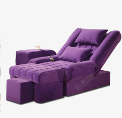 紫色足浴沙发素材
