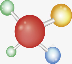 总分结构分子矢量图素材