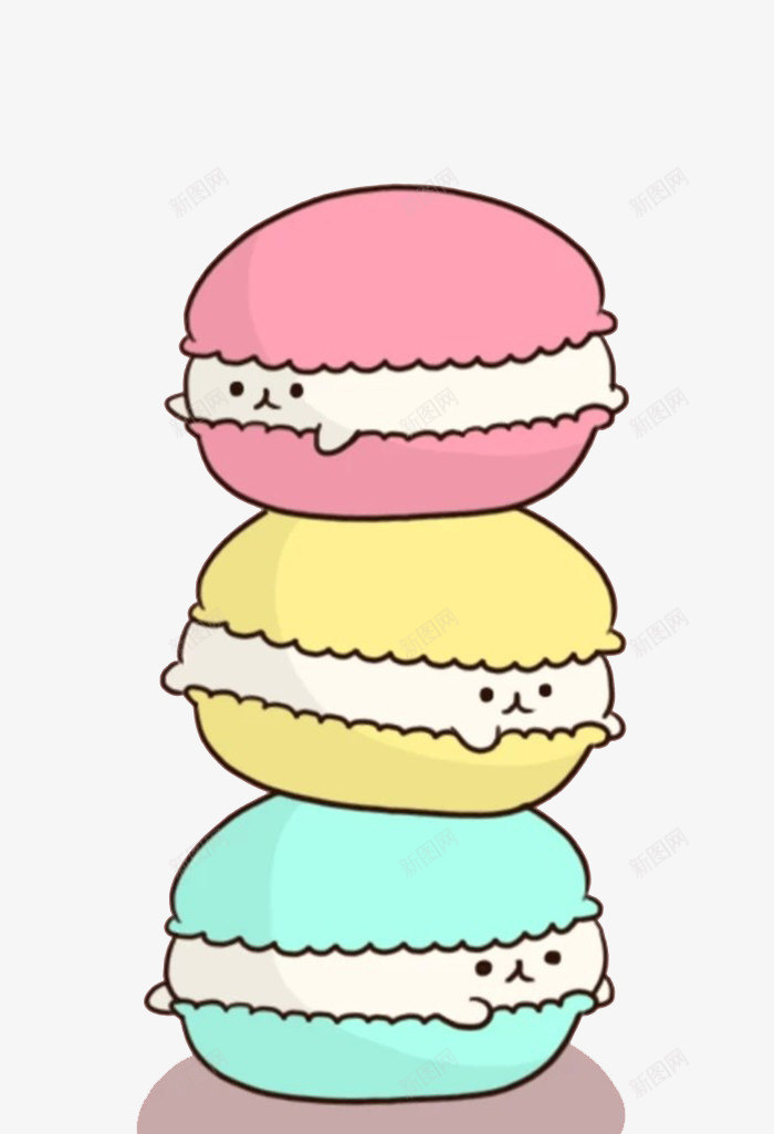 马卡龙蛋糕png免抠素材_新图网 https://ixintu.com 卡通 糕点 面包 食品 马卡龙蛋糕 马卡龙配色