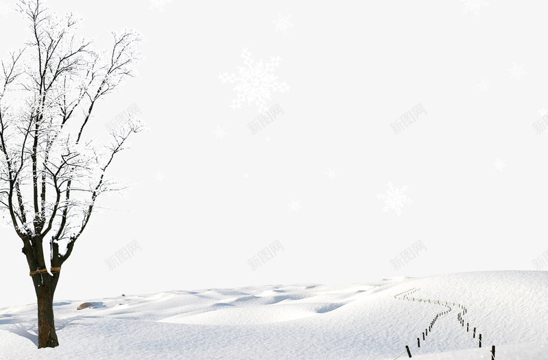 冬天雪地雪树png免抠素材_新图网 https://ixintu.com 冬天雪景 雪地 雪树