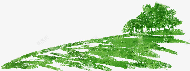 扁平风格合成绿色的森林树木png免抠素材_新图网 https://ixintu.com 合成 扁平 树木 森林 绿色 风格