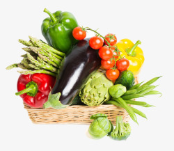 蔬果蓝蔬菜篮子高清图片