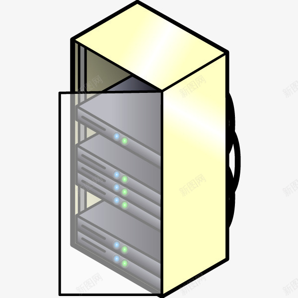 服务器矢量图ai免抠素材_新图网 https://ixintu.com 云数据 云计算 矢量图