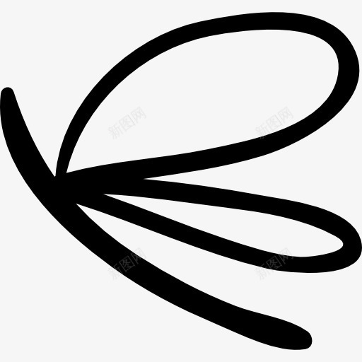 蜻蜓手绘昆虫图标png_新图网 https://ixintu.com 动物 手绘 手绘的山 昆虫 蜻蜓 飞行