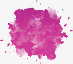 紫色水彩涂鸦墨迹矢量图素材