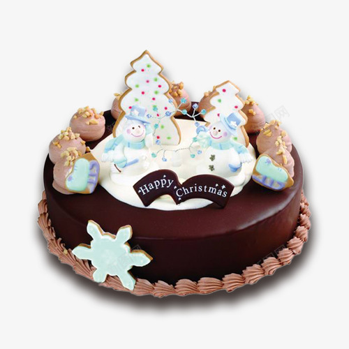圣诞节蛋糕psd免抠素材_新图网 https://ixintu.com 甜品 蛋糕 雪人蛋糕
