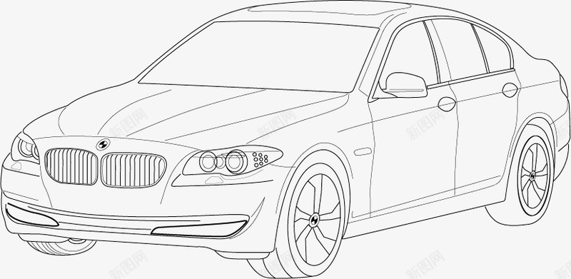 宝马5系矢量图ai免抠素材_新图网 https://ixintu.com bmw 交通工具 宝马 宝马5系矢量矢量素材 汽车 现代科技 矢量汽车 矢量图