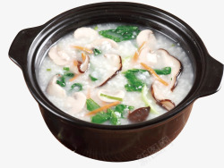 绮夋汤绱犳潗砂锅海鲜粥高清图片