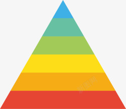 金字塔卡通数据图矢量图素材