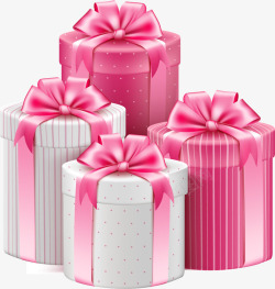 粉色可爱甜美礼盒创意素材