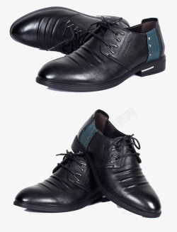 黑色男式皮鞋素材
