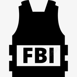 秘密服务FBI背心保护工具图标高清图片