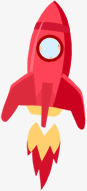火箭png免抠素材_新图网 https://ixintu.com 冲天的火箭 卡通火箭 手绘火箭 红色火箭
