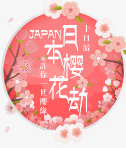 日本樱花节旅游素材