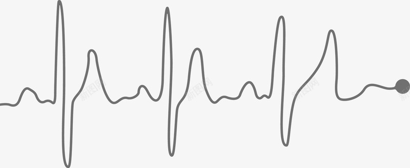 心电图矢量图ai免抠素材_新图网 https://ixintu.com 声音 心电图 波纹 音乐 矢量图