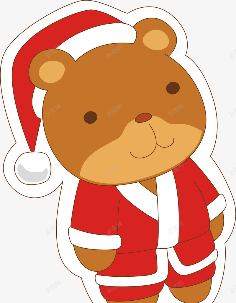 圣诞熊png免抠素材_新图网 https://ixintu.com 圣诞树 圣诞节 节日装饰
