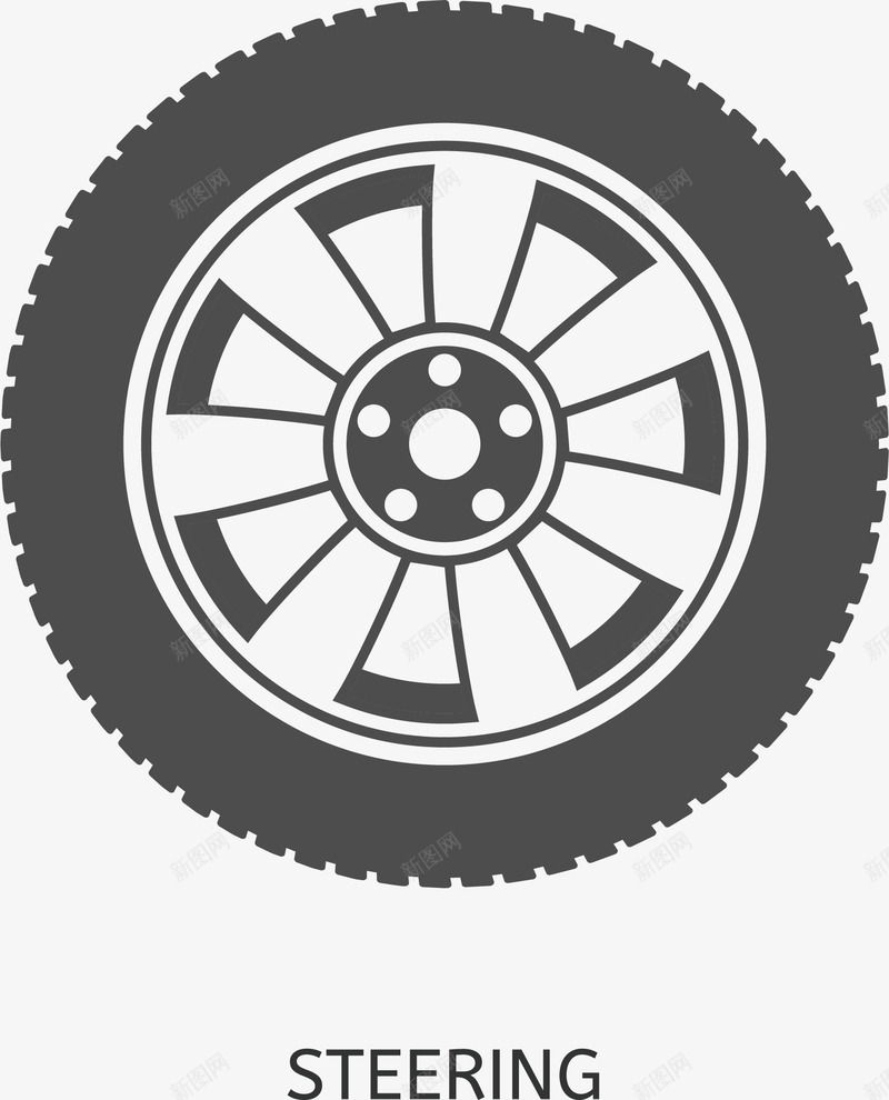 黑色轮胎png免抠素材_新图网 https://ixintu.com 卡通 构造图 汽车 汽车构造 汽车构造图 汽车构造图解 轮胎