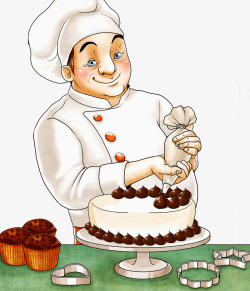 蛋糕师傅西式蛋糕师傅高清图片