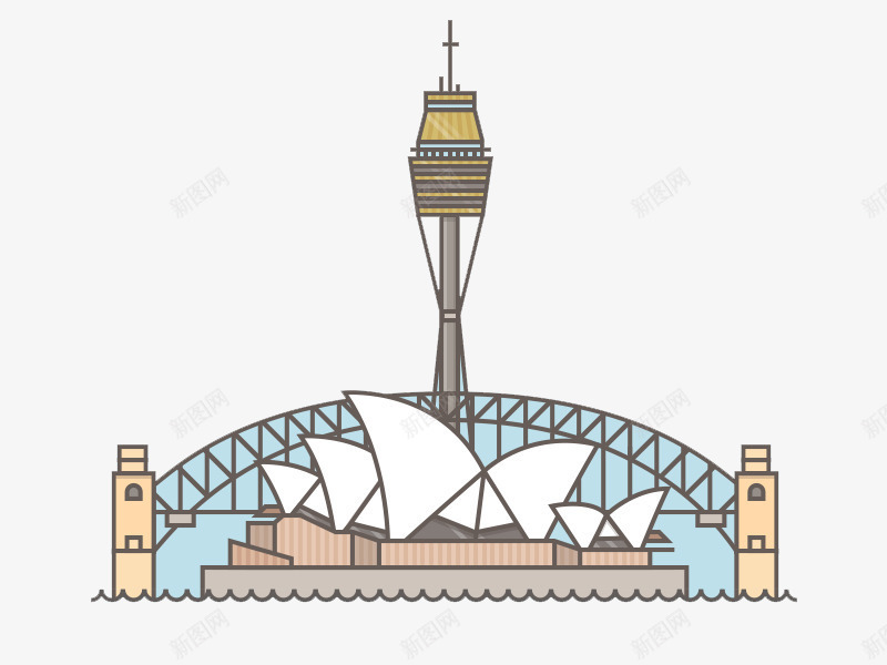 悉尼歌剧院png免抠素材_新图网 https://ixintu.com 国外创意 图处著名建筑 悉尼歌剧院 适量插图