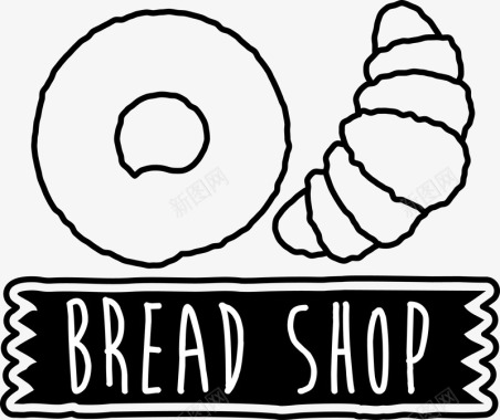 面包店LOGO图标图标