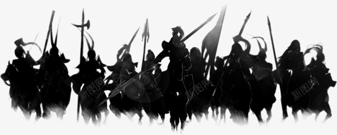 黑色古代战争骑士人物png免抠素材_新图网 https://ixintu.com 交战 人物 古代 战争 骑士 黑武士 黑色