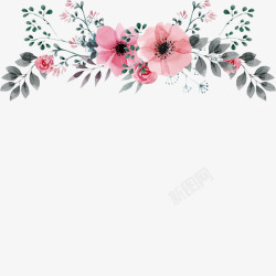 复古花卉插画2母亲节快乐漂亮装饰花朵背景矢量图高清图片