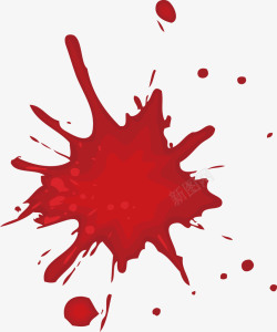 红色喷溅血液喷溅的血液矢量图高清图片
