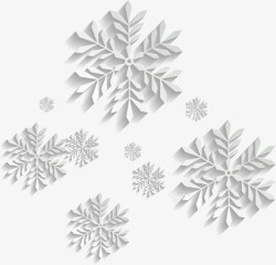冬天的雪纯白无暇的雪花矢量图高清图片