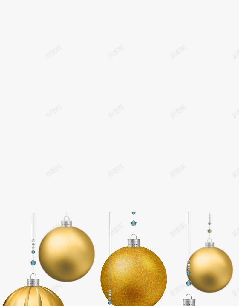 手绘金色挂饰球矢量图ai免抠素材_新图网 https://ixintu.com 圣诞节装饰 彩球 手绘 挂饰 装饰 金色 金色的球 矢量图