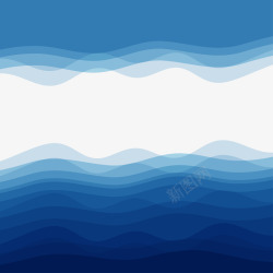 浪水蓝色波浪水纹高清图片
