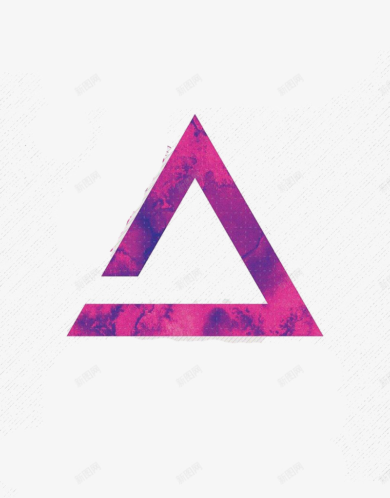 紫色三角形psd免抠素材_新图网 https://ixintu.com 三角形 科技 简约 紫色