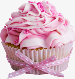 创意奶油粉色蛋糕素材
